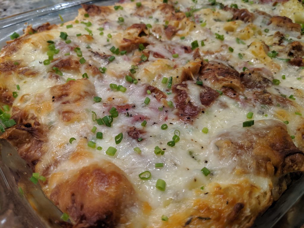 Cheesy Croissant Casserole – Tyler Merrick